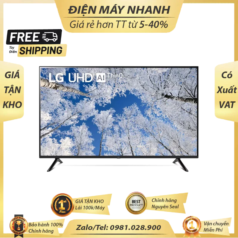 43UQ7050PSA Smart TV LG 4K Ultra HD UQ7050 43inch ThinQ AI WebOS22 Thiet ke mong Magic Remote