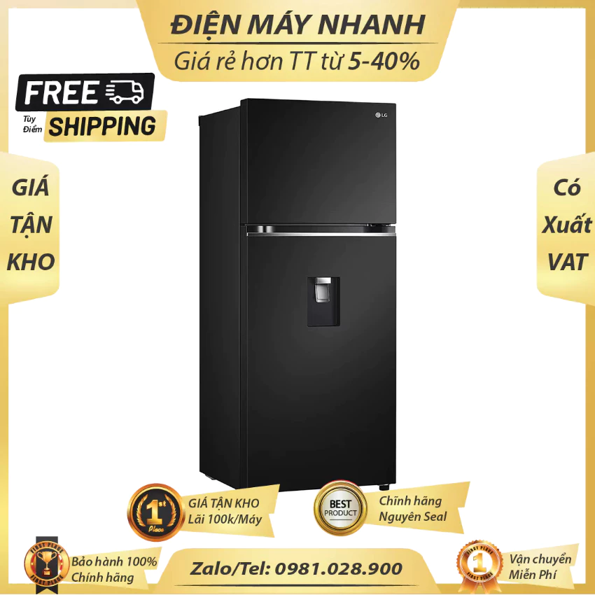 GN D372BL Tu lanh LG GN D372BL Inverter 374 lit BAO HANH CHINH HANG 24 THANG TAN NOI