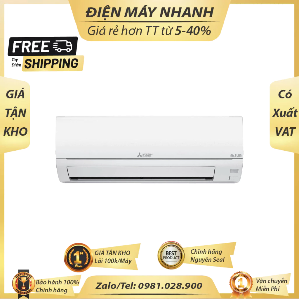 May lanh Mitsubishi Electric MSYMUY JS25VF 1 HP chinh hang