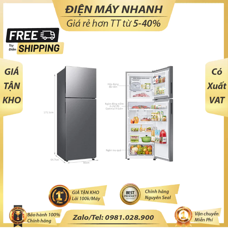 Tủ Lạnh Samsung Inverter 305 Lít RT31CG5424S9