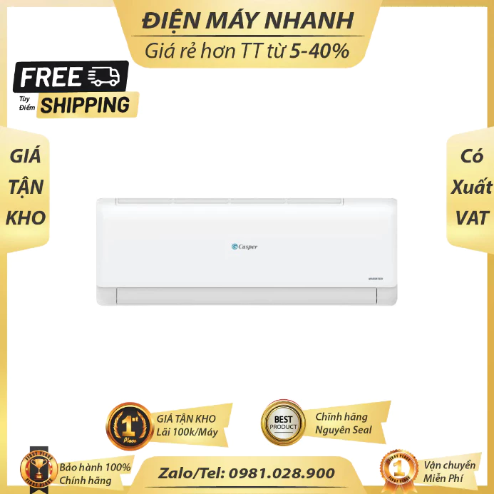 Máy Lạnh Inverter Casper 1.5 Hp TC-12IS36 - Bảo Hành Chính Hãng