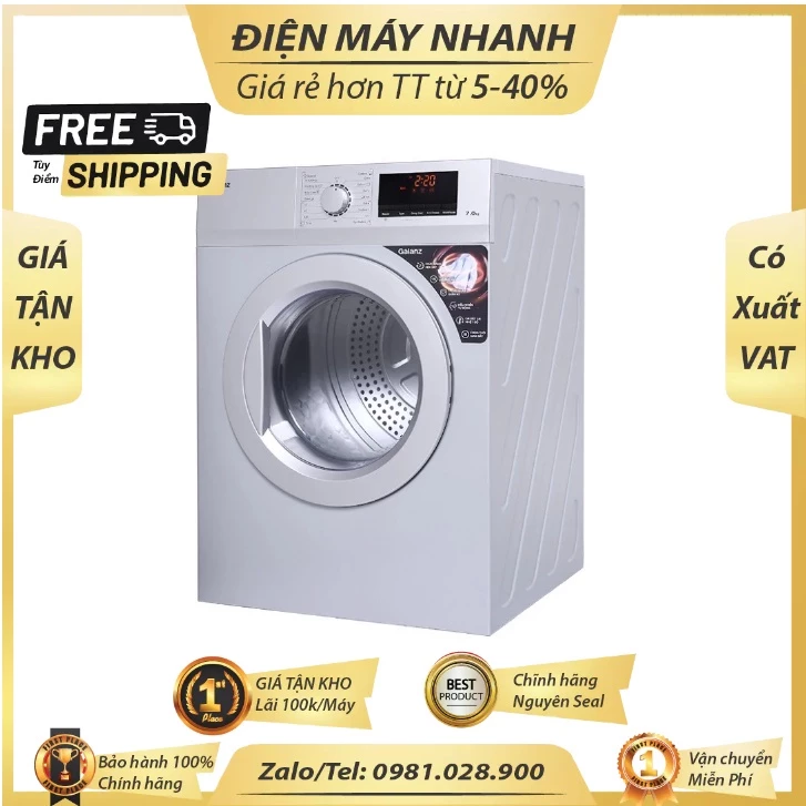DV 70T5CS MIEN PHI CONG LAP DAT May say thong hoi Galanz 7 Kg DV 70T5CS Moi 100