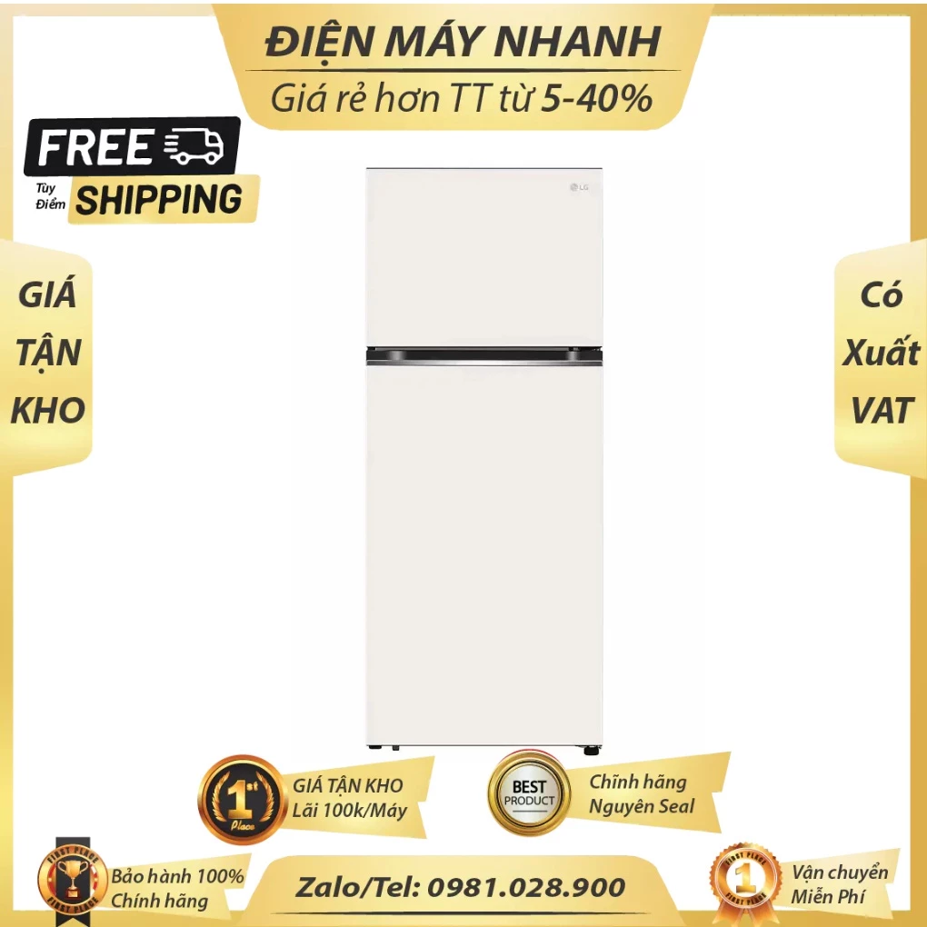 GN B392BG Tu Lanh LG Smart Inverter 395 Lit GN B392BG Moi 100