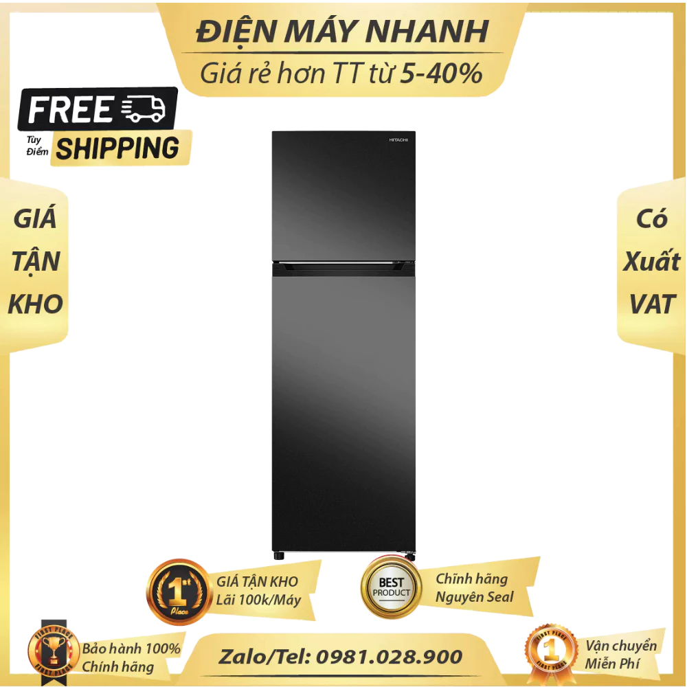 HRTN5275MFUVN Tu Lanh HITACHI Inverter HRTN5275MFUVN Bao Hanh Chinh Hang