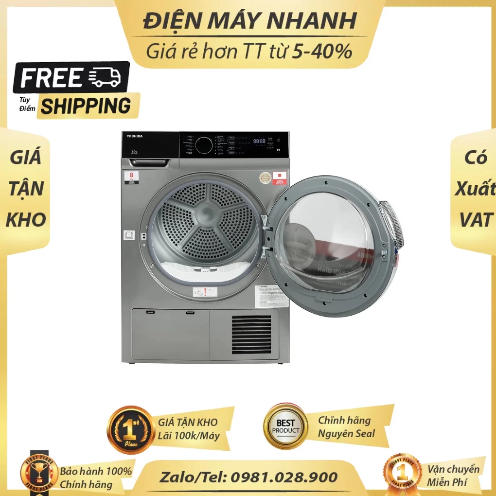 TD K90MEVSK May Say Ngung tu Toshiba 8 kg TD K90MEVSK Mien Phi Lap Dat
