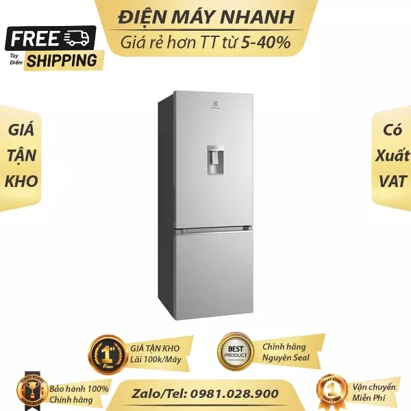 Tu lanh Electrolux Inverter 308 lit EBB3442K A Moi 100