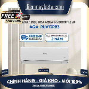 AQA-RUV13RB3 Máy lạnh / Điều hòa AQUA Inverter 1.5 HP AQA-RUV13RB3