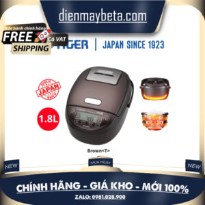 JPK-W18W - Nồi cơm điện tử cao tần áp suất Tiger JPK-W18W 1.8L - Giao Hàng Toàn Quốc