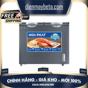 HPF BD6205G --Tủ đông Hòa Phát 2 chế độ (Đông/Mát) 2 cánh HPF-BD6205G 205 lít - BẢO HÀNH CHÍNH HÃNG