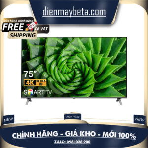 Smart Tivi LG 4K 75 inch 75UN8000PTB ThinQ AI- Mới Full Box