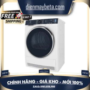 Máy sấy quần áo Electrolux Inverter 9 kg EDH903R9WB Mới 100%