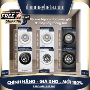 EWF8024BDWA / EWF1023P5WC & EDV904H3WC - Combo Máy Giặt Electrolux 10 Kg & Máy Sấy Thông Hơi 9 Kg
