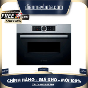 CMG633BS1B Lò Nướng Kết Hợp Vi Sóng Bosch CMG633BS1B Serie 8, Nhập Đức, BH 36 Tháng, Bepchauau