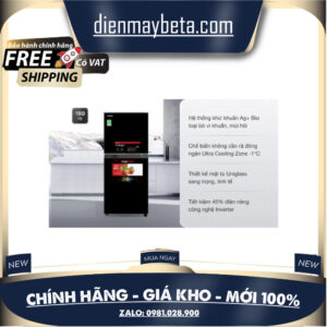 Tủ lạnh Toshiba Inverter 180 lít GR-B22VU UKG Mới 100%