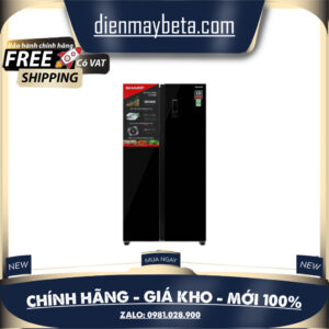 Tủ lạnh Sharp Inverter 442 lít SJ-SBX440VG-BK DMK