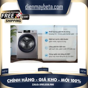 Máy giặt Aqua Inverter 10 Kg AQD-A1002G S 100% Bảo đảm