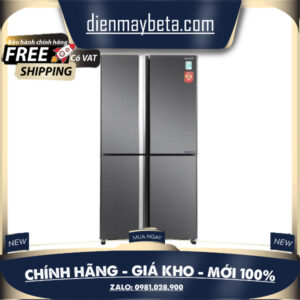 Tủ lạnh Sharp Inverter 525 lít SJ-FX600V-SL Mới 100%