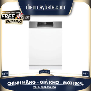 Máy rửa bát,bosh smi8ycs03e seri 8,sấy zeolith,lắp đặt bán âm,xuất xứ đức Mới 100%