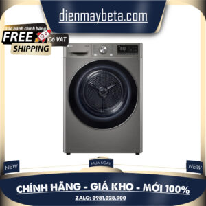 DVHP50P - Máy Sấy Bơm Nhiệt LG DUAL Inverter 10,5 Kg Xám - Giao Toàn Quốc