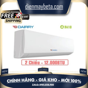 Điều hòa Dairry 12000BTU 2 chiều DR12-KH Mới 100%