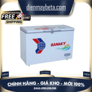 VH-2599W1 - TỦ ĐÔNG SANAKY VH-2599W1 , 2 NGĂN 1 ĐÔNG 1 MÁT,2 CÁNH,195 LÍT