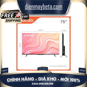 75C9 Smart Google Tivi Coocaa 4K 75 Inch - Model 75C9 DMK