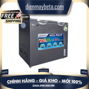 HCF 506S2Ð2SH - Tủ Đông 205L Hòa Phát HCF-506S2Đ(2 ngăn, dàn đồng)