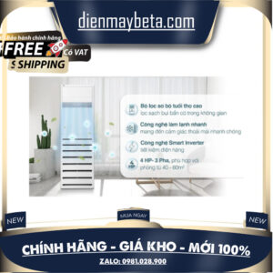 LG Máy Lạnh Tủ Đứng Inverter 4.0 HP ZPNQ36LR5A0/ZUAD3