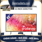 43DU7700 Smart Tivi Samsung 4K Crystal UHD 43 inch 43DU7700 – Bảo hành 24 tháng