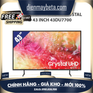 43DU7700 Smart Tivi Samsung 4K Crystal UHD 43 inch 43DU7700 - Bảo hành 24 tháng