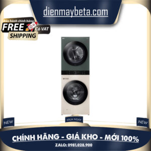 Tháp máy giặt cao cấp LG WashTower 21Kg + sấy 16Kg WT2116SHEG  Mới 100%