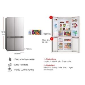 Tủ lạnh Mitsubishi Electric Inverter 635 lít MR-LA78ER-GSL-V images upload woo2F003f3749f4c30dd99db0a38f1274c00c