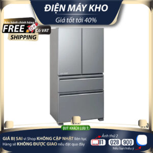 Tủ lạnh Mitsubishi Electric Inverter 555 lít MR-LX68EM-GSL-V /Chính hãng BH:24 tháng tại nhà toàn quốc/ - Mới 100%