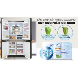 SJ-FXP640VG-BK Tủ lạnh Sharp Inverter 572 lít Multi Door SJ-FXP640VG-BK màu gương đen images upload woo2F081186684aa65eda7264ff6376fa0161