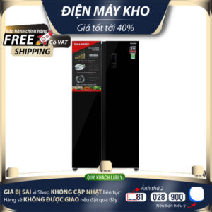 Tủ lạnh SBS Sharp Inverter 532L SJ-SBX530VG-BK