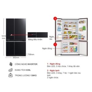 Tủ lạnh Mitsubishi Electric Inverter 635 lít MR-L78EN-GBK-V images upload woo2F194bc73e9fe8ffcee3ed3b43f552c3c7