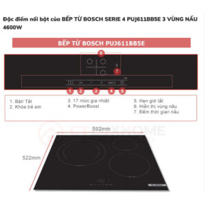 Bếp Từ Bosch PUJ611BB5E Seri 4, Bếp Từ Bosch 3 Vùng Nấu, Made In Spain, BH 36 Tháng, giadungnhapkhau19 images upload woo2F1bed39c625aa27d5d8e75427f6f038a0
