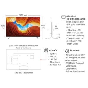 Smart Tivi Sony 85 Inch KD-85X9000H 4K UHD /Chính hãng BH:24 tháng tại nhà toàn quốc> - Mới 100% Mới 100% images upload woo2F1dbd0969decf8f561d550e16a4384bce