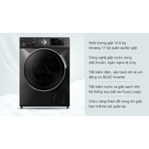 Máy giặt Casper Inverter 10.5 kg WF-105I150BGB DMK images upload woo2F1e8426c582be93d1a67f8433af63ff54