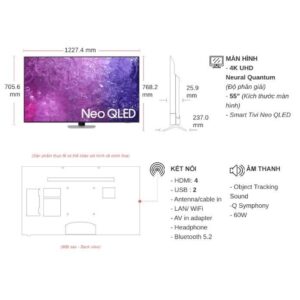 Ti vi Smart Tivi Neo QLED Samsung 4K 55 inch QA55QN90CAKXXV images upload woo2F38d7e4addfb39639365c3bf088a50717