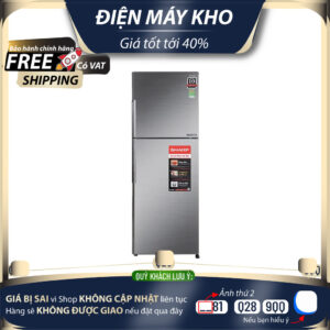 Tủ lạnh Sharp Inverter 315 lít SJ-X346E-DS - Mới 100% Mới 100%