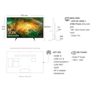 Smart Tivi 4K 43 inch Sony KD-43X8050H HDR Android images upload woo2F3fac76e5936a0fce637c4cb8129f5fc8