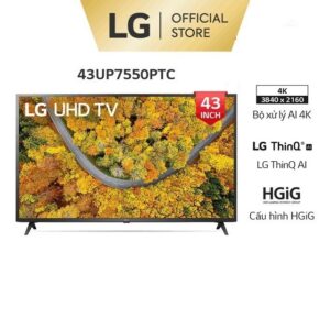 LG UP7550 43inch 4K Smart UHD TV 43UP7550PTC.ATV Mới 100% images upload woo2F5afbd8198dd3959bced949a393575033