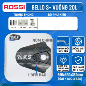 20L | Rossi AMORE 20 lít vuông - Bình Nóng Lạnh gián tiếp chống giật RAM-20SQ R20TI images upload woo2F691345dd53e17ae75af75fbaa9cda2f5