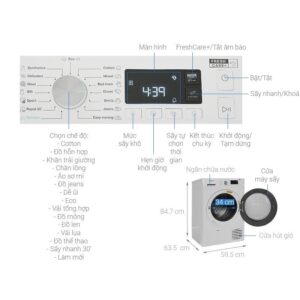 Máy sấy ngưng tụ Whirlpool 8 kg FFTCM118XB EE 2022 images upload woo2F79d1a3a7452654e4e064bdaadd834d88