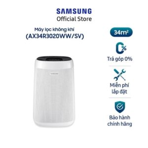 Máy lọc không khí Samsung 34m2 AX34R3020WW, lọc bụi mịn PM0.3, kháng khuẩn 99.9% Mới 100% images upload woo2F7af40c8099c79132b44e684243fa8c63