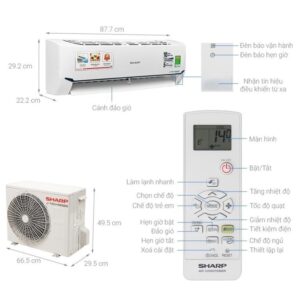 Máy lạnh Sharp Inverter 1 HP AH-X9XEW - Điện Máy Tại Kho Mới 100% images upload woo2F811daa9e2aee9a8932d7bfcb92263ea1
