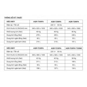 AQR-T260FA(FB) Tủ lạnh Aqua Inverter 236 lít AQR-T260FA(FB) - Bảo hành 2 năm - Hàng chính hãng images upload woo2F861c8ab3da35bf42c3345d18ec14879e