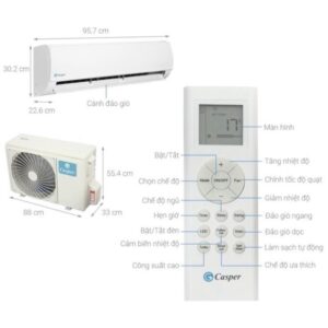 Điều hòa Casper 1 chiều 18.000BTU ( 2HP) SC-18FS32, Bảo hành máy 3 năm, máy nén 5 năm images upload woo2F8804e69e03408b91856ea116cd0c6e37