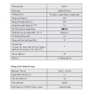 AQR-M560XA(GL) Tủ Lạnh Aqua Inverter 469 Lít AQR-M560XA(GL) - Bảo hành 2 năm - Freeship toàn quốc images upload woo2F9b4892fcc67a11aff7b3e4594aa6396a